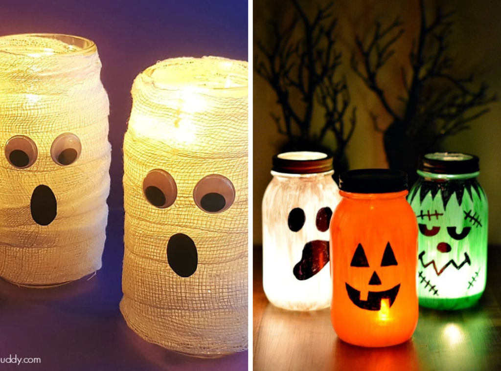 DIY Halloween Decorations: DIY Ghost Lanterns