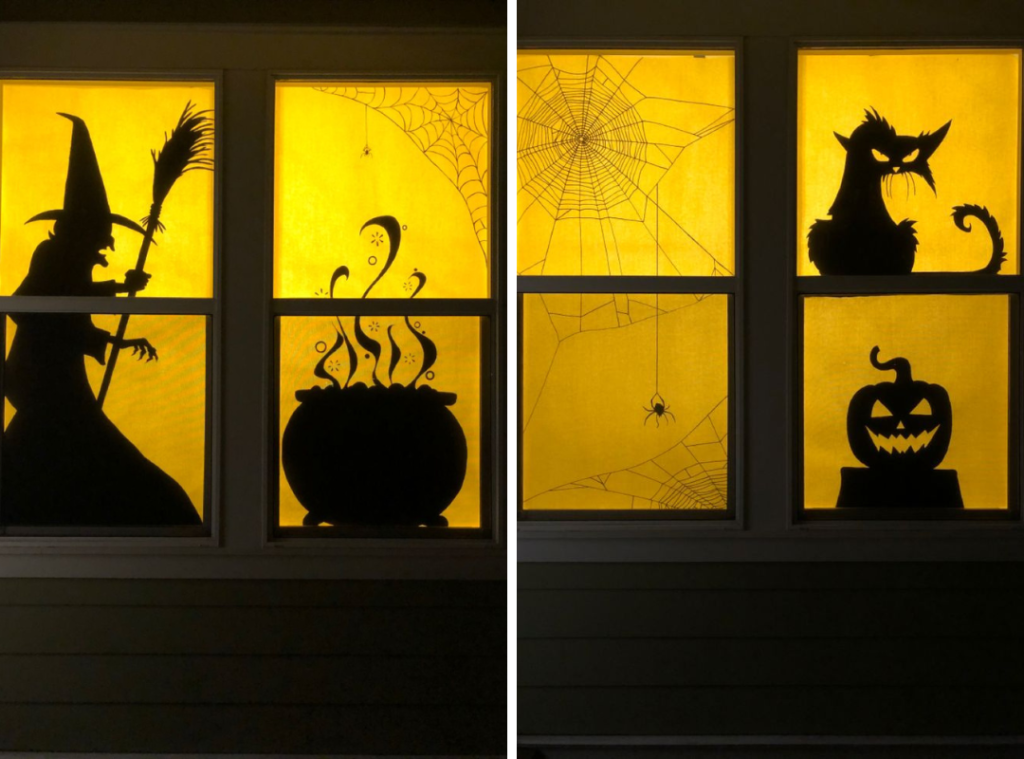 DIY Halloween Decorations: Creepy Window Silhouettes